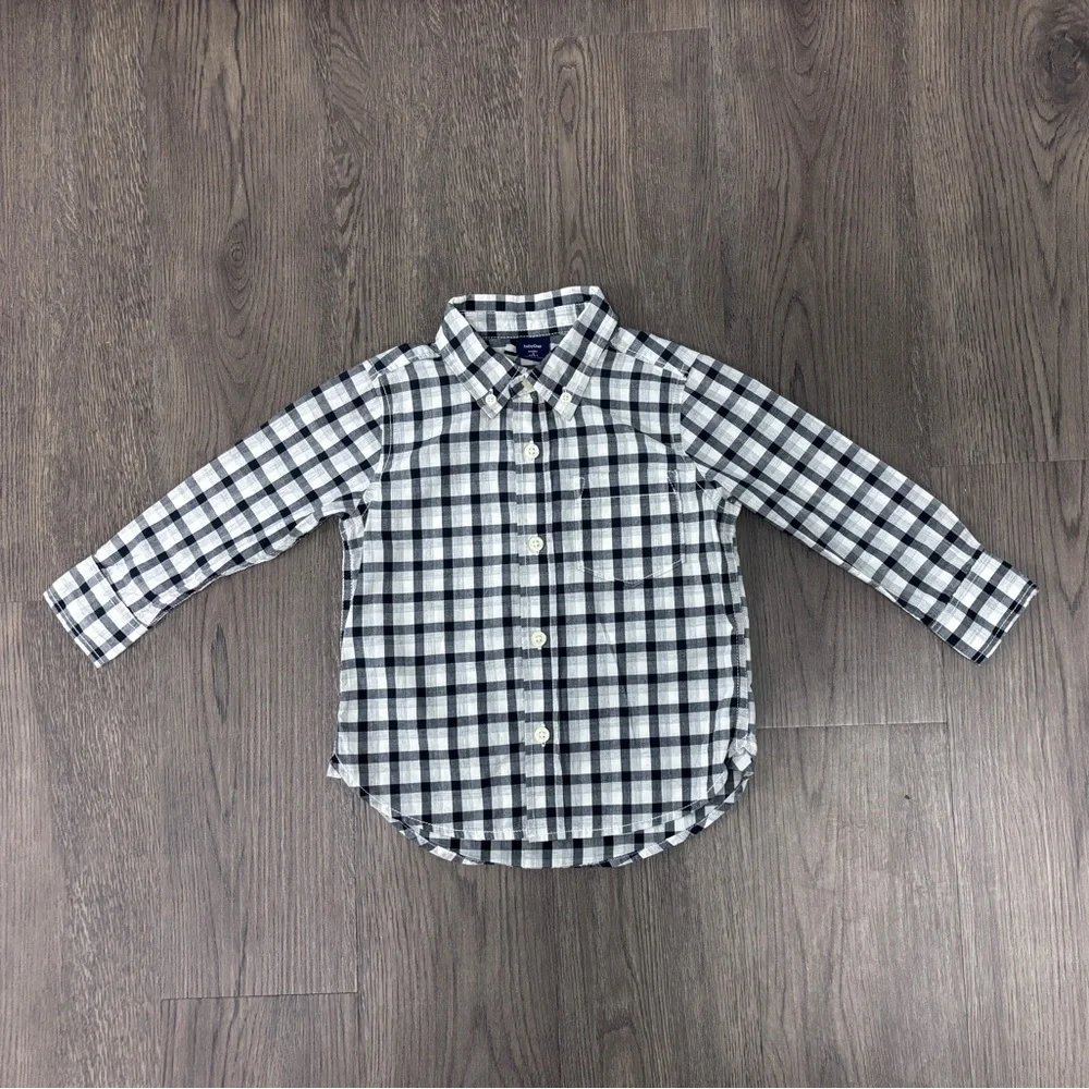 GrowwMe Bndle Ralph Lauren Kids 24mo + GAP 2T Checkered Button Down LSS Set